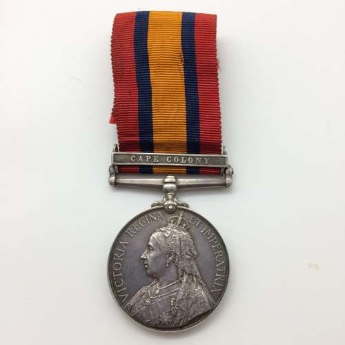 Rare Boer War - Q.S.A. `Casualty with Ghost Dates` Medal (W. Smith - Seaforth Highlanders)