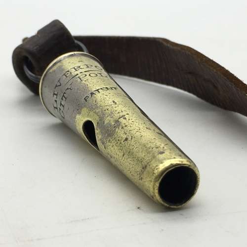 Rare - Victorian `Liverpool City Police` Beaufort/Conical Whistle