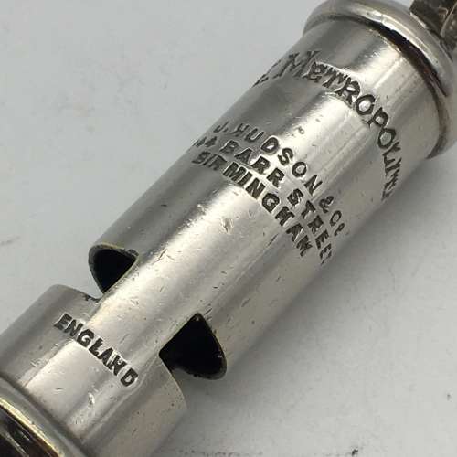 Vintage `The Metropolitan` Whistle (J. Hudson)