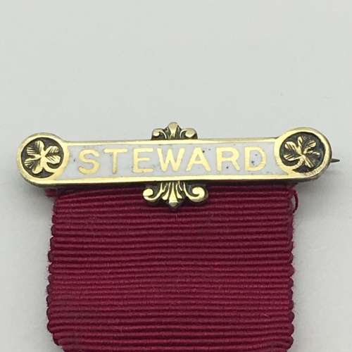 Impressive Solid Silver and Enamel Masonic Medal (1934)