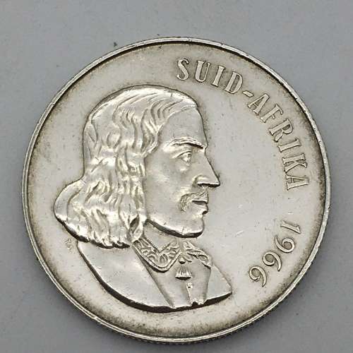 Two South African `Silver One Rand` Coins (1966 and 1967)