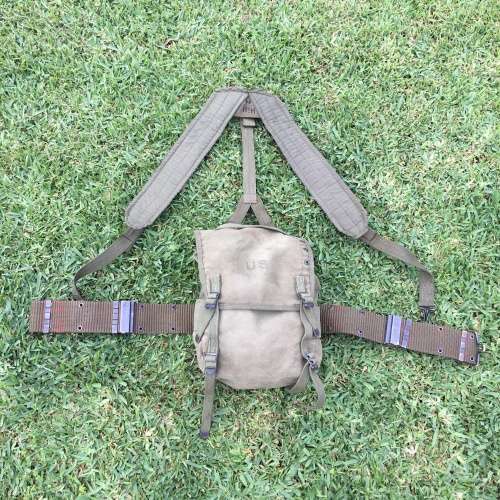 Early US Army `Field Pack, ALICE Combat Belt and Suspenders` (1950`s)