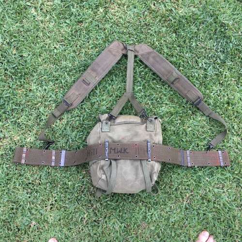 Early US Army `Field Pack, ALICE Combat Belt and Suspenders` (1950`s)