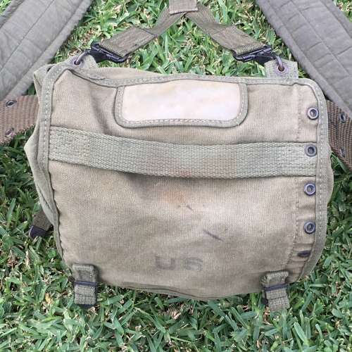 Early US Army `Field Pack, ALICE Combat Belt and Suspenders` (1950`s)