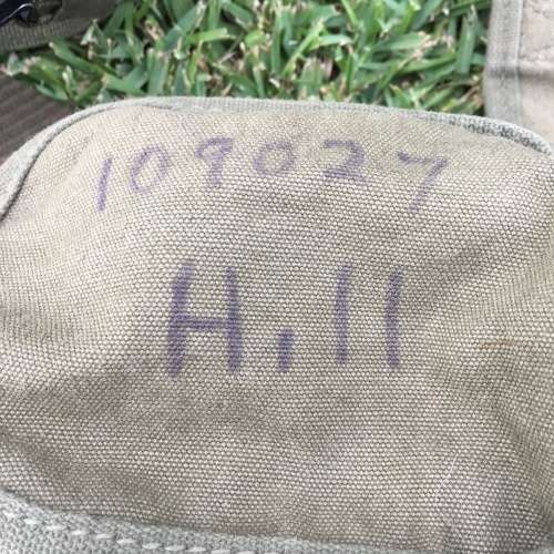 Early US Army `Field Pack, ALICE Combat Belt and Suspenders` (1950`s)