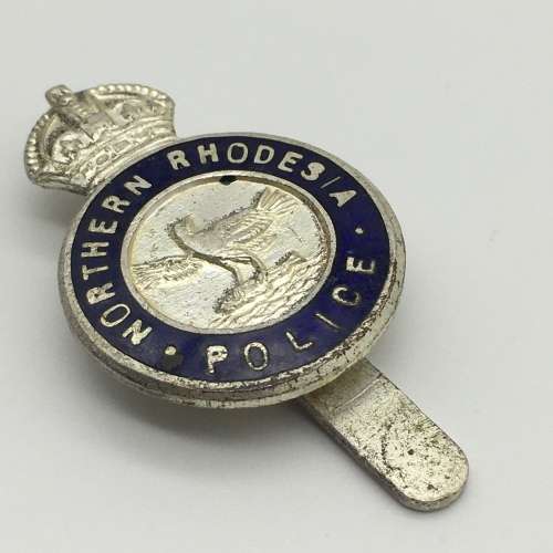Rare `Northern Rhodesia Police` Enamel Cap Badge (Officers)