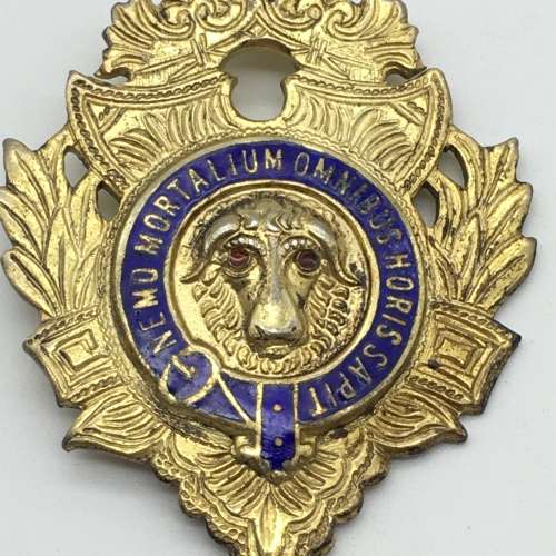 Solid Silver and Enamel `R.A.O.B.` Medal or Fob