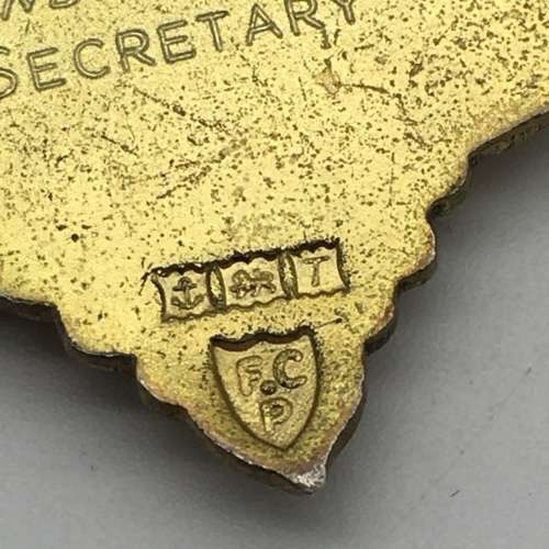 Solid Silver and Enamel `R.A.O.B.` Medal or Fob