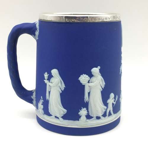 Rhodesia - `Wedgwood and Silver` Shooting Mug Trophy (1913)