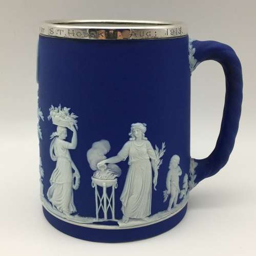 Rhodesia - `Wedgwood and Silver` Shooting Mug Trophy (1913)