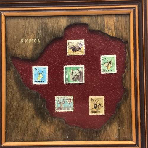 Early Rhodesian Framed Stamps