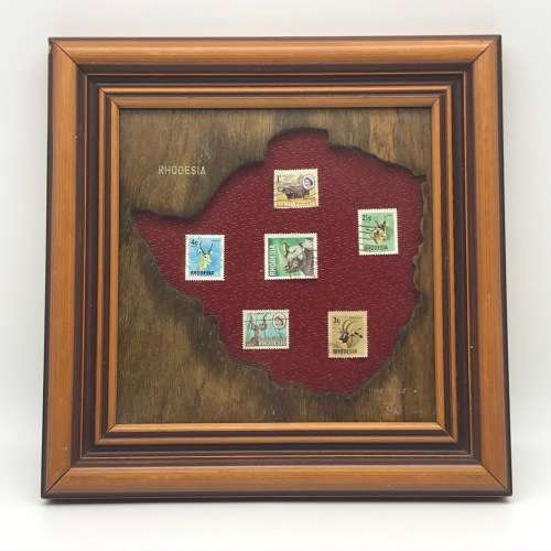 Early Rhodesian Framed Stamps