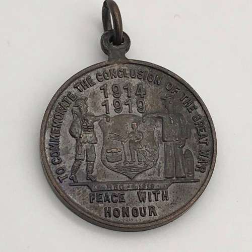 South Africa - WW1 `Johannesburg 1914-1919 Peace` Medal