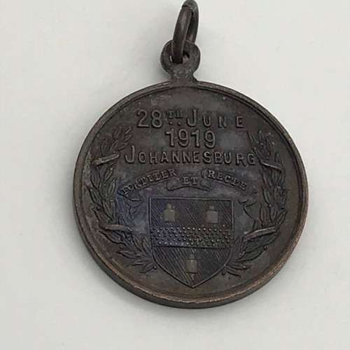 South Africa - WW1 `Johannesburg 1914-1919 Peace` Medal