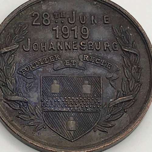 South Africa - WW1 `Johannesburg 1914-1919 Peace` Medal
