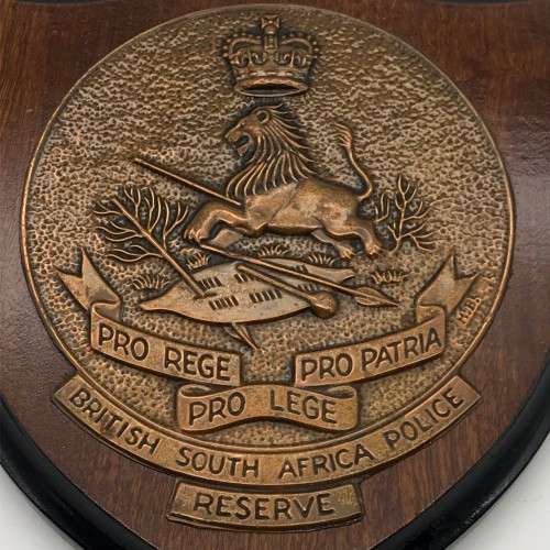 Rare Rhodesian `B.S.A.P. Reserve` Copper Plaque (Pre-UDI)