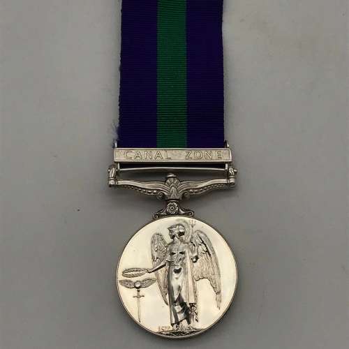 British - G.S. Medal with `CANAL ZONE` Clasp (Royal Engineers)