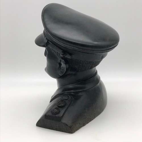 Rhodesian `BSAP Officer` Large Soapstone Bust (Signed)