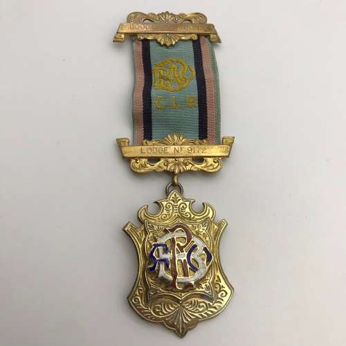 Northern Rhodesia - Solid Silver & Enamel `R.A.O.B.` Medal