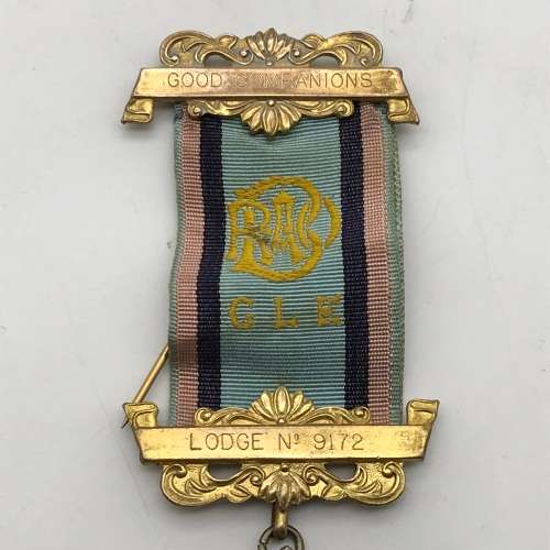 Northern Rhodesia - Solid Silver & Enamel `R.A.O.B.` Medal