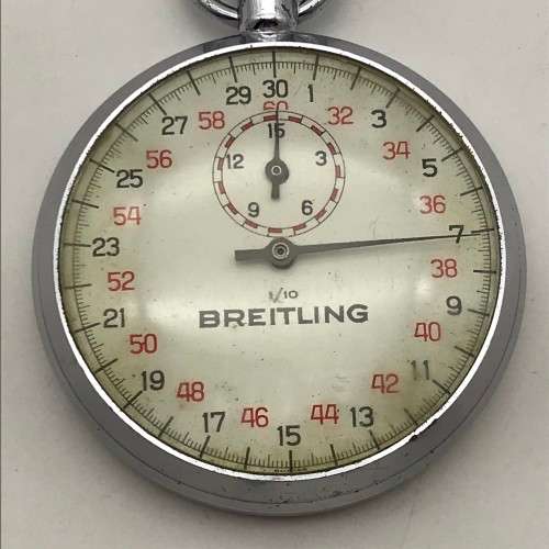 Vintage `Breitling` Pocket Stopwatch (Working)