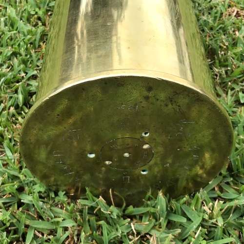 Large WW2 Naval Gun Brass Shell Casing