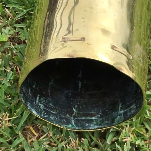 Large WW2 Naval Gun Brass Shell Casing