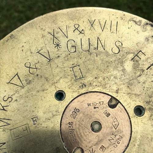 Large WW2 Naval Gun Brass Shell Casing