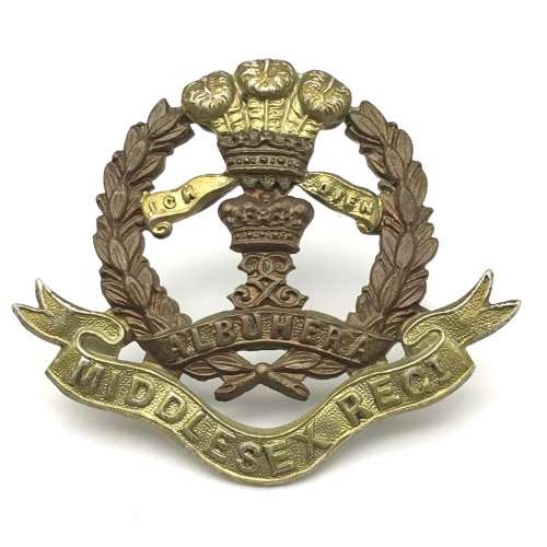 British - `Middlesex Regiment` Cap Badge (Lugs)