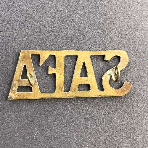 South Africa - WW1 `S.A. Field Artillery` (S.A.F.A) Shoulder Title