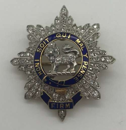 18ct Gold & Diamond (Worcestershire Regiment) Sweetheart Brooch