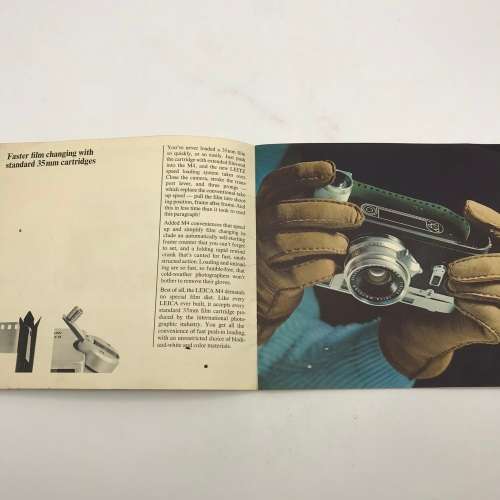 Early `Leica M4` Camera & Accessories Booklet