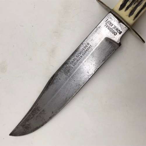 Vintage `Carl Schlieper` Bowie Hunting Knife (Solingen - Germany)