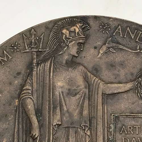 WW1 - Memorial Death Plaque (Arthur E.D. Hoggan)