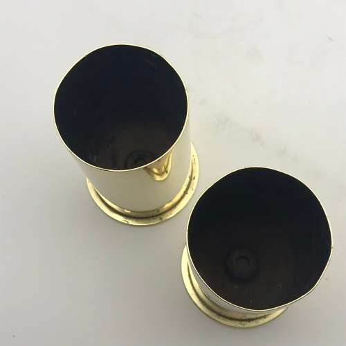 Pair German `1904` Brass Shells