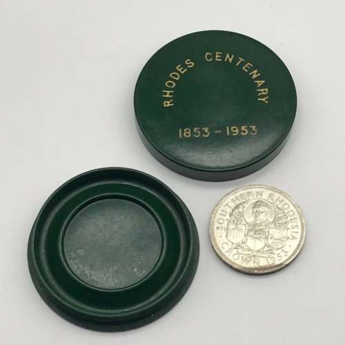 Southern Rhodesia - `1953 Rhodes Centenary` Silver UNC Crown (Cased)