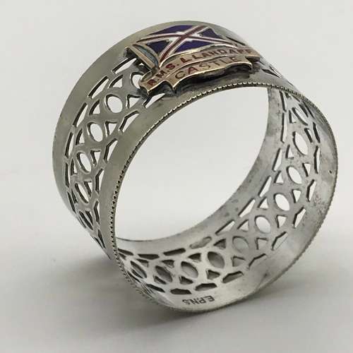 Union Castle Line `R.M.S. Llandaff Castle` Napkin Ring