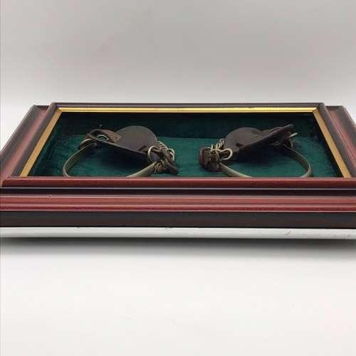 Framed `WW1 Cavalry Spurs` (With Provenance)