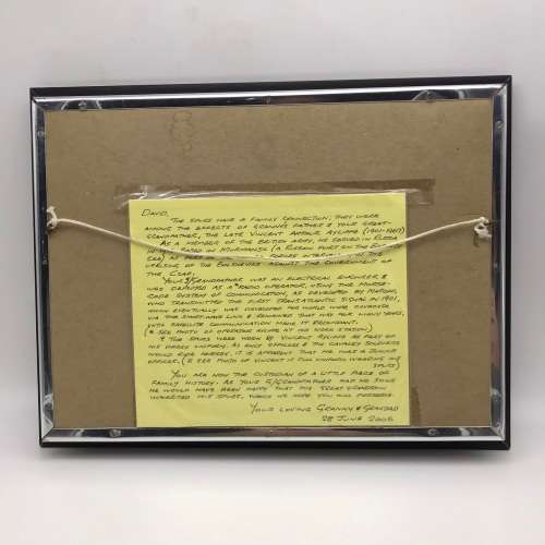 Framed `WW1 Cavalry Spurs` (With Provenance)