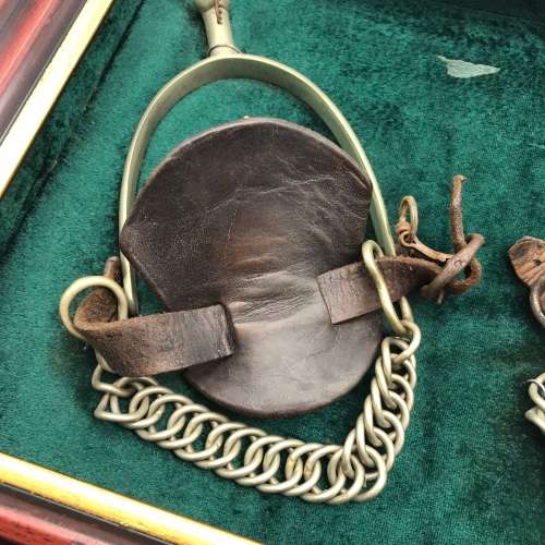 Framed `WW1 Cavalry Spurs` (With Provenance)