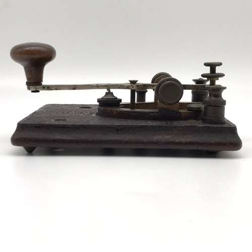 Antique Telegraph `Morse Code` Key (J.H. Bunnell. USA)