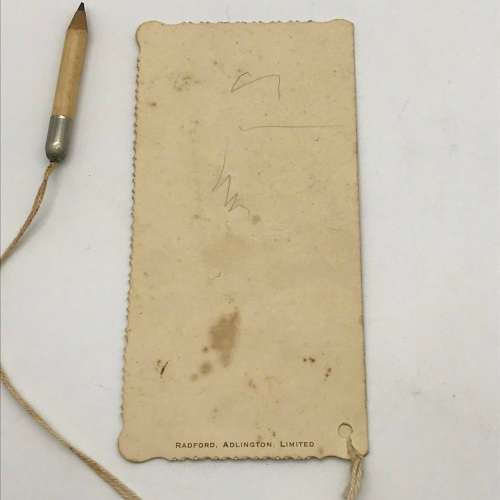 Rare `1947 Royal Ball Dance Card` (Johannesburg City Hall. S.A.)