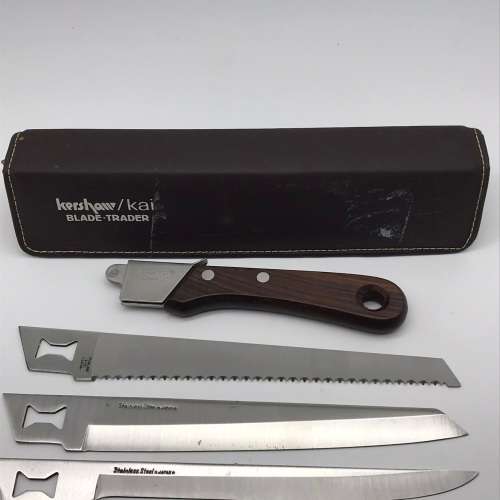 Early Quality`Kershaw Kai` Blades & Knife Set (Cased)
