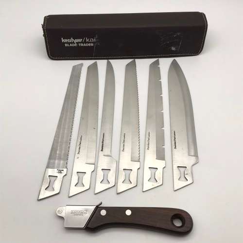 Early Quality`Kershaw Kai` Blades & Knife Set (Cased)