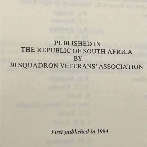 Scarce S.A.A.F - 30 Squadron `Last But Not Least` by `Brig. F. van Niekerk`