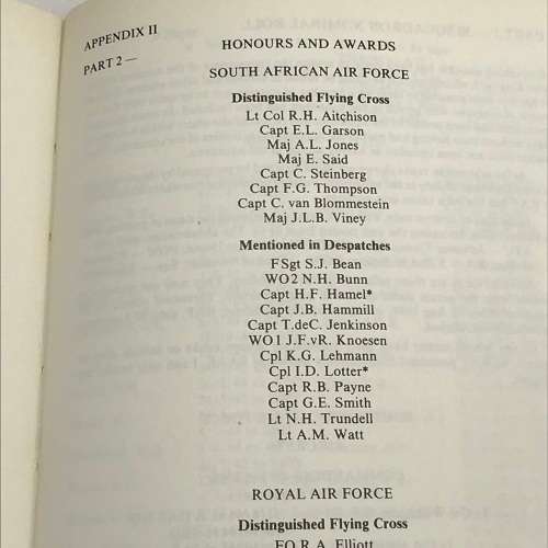 Scarce S.A.A.F - 30 Squadron `Last But Not Least` by `Brig. F. van Niekerk`