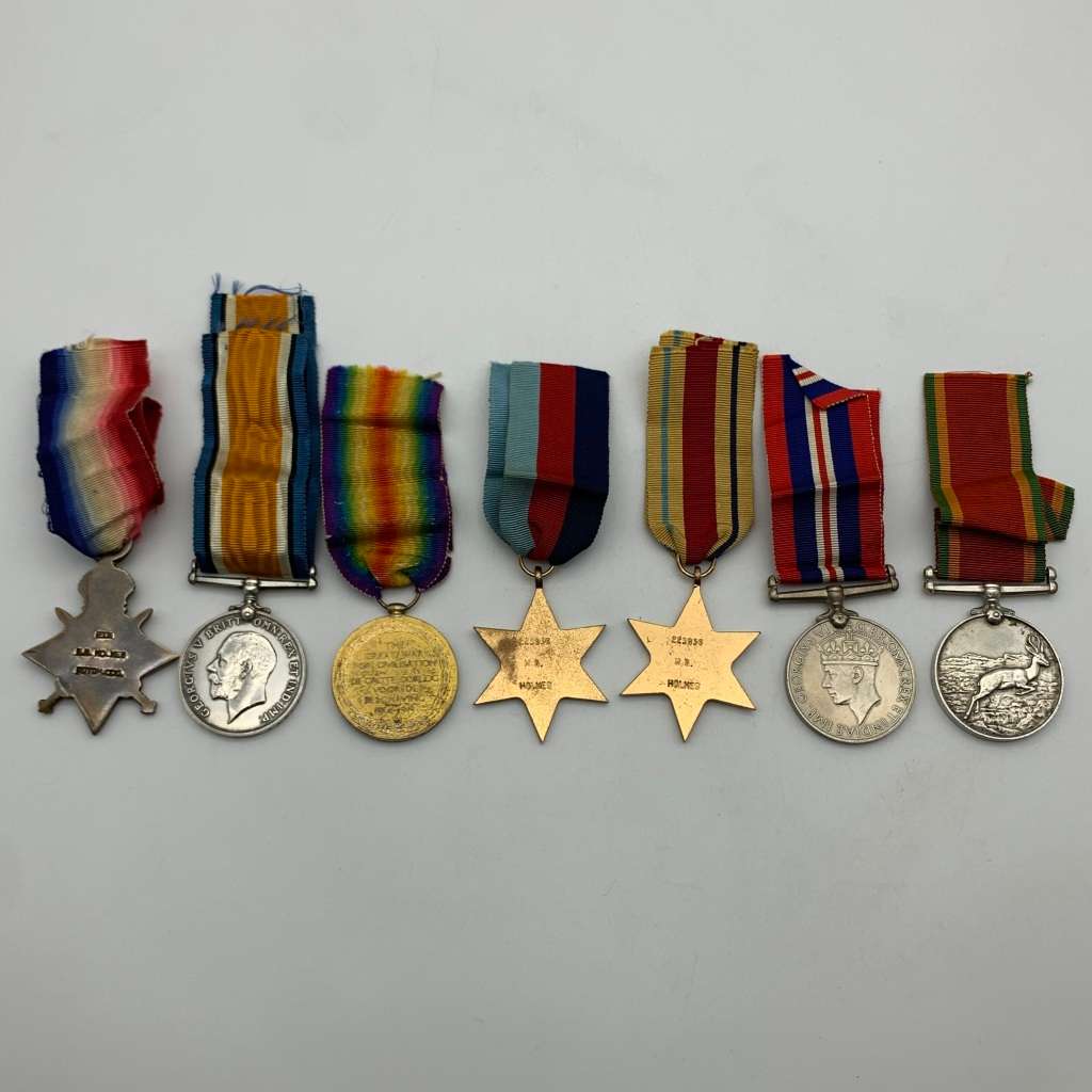 WW1 & WW2 Medals Group (7) `CLR. SJT. H.G. HOLMES` (POTCH. CDO & S.A.N.L.C.)