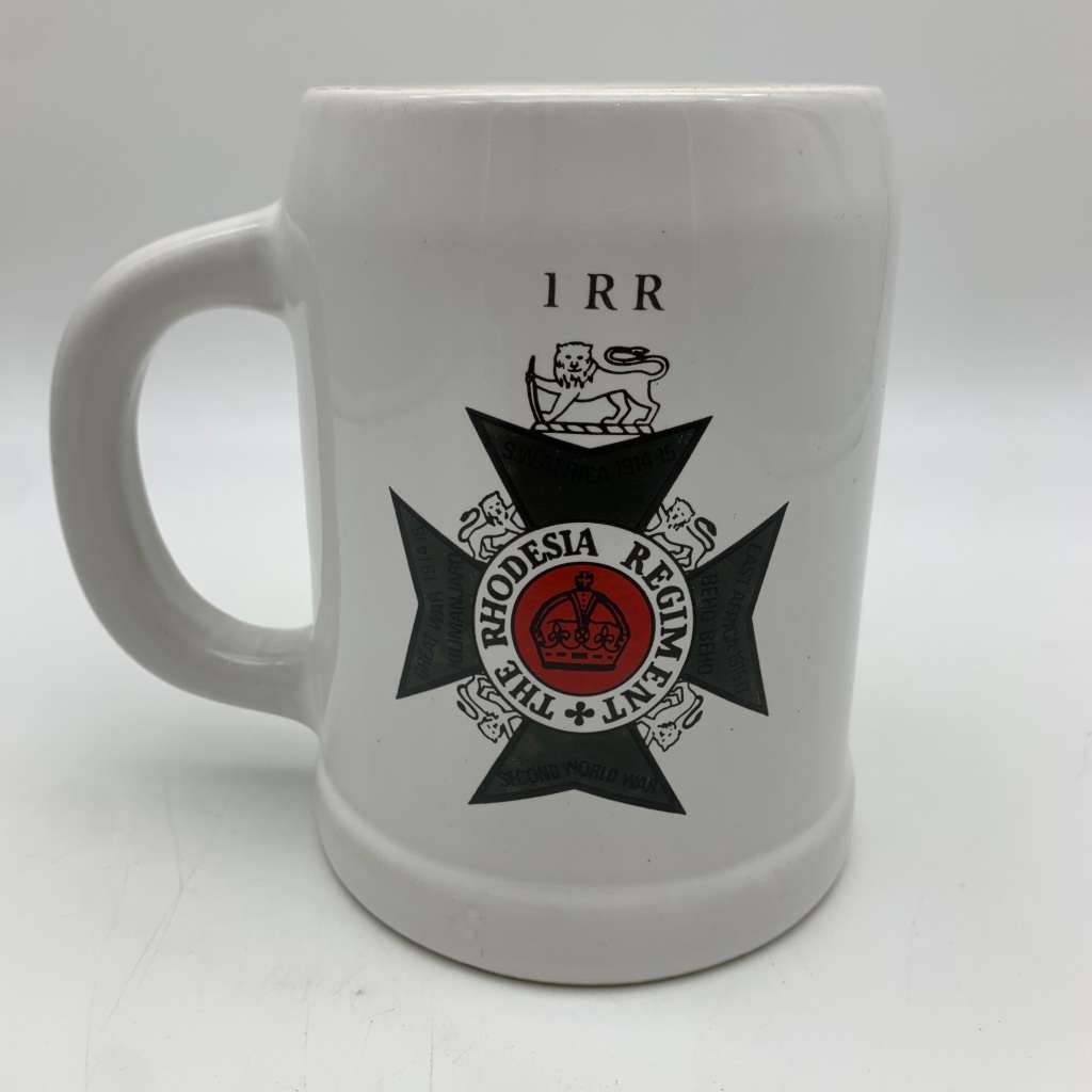 Rhodesia - `1 Rhodesia Regiment` Beer Tankard