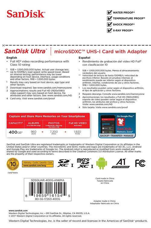 400GB micro sd card