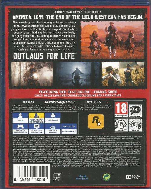 Red Dead Redemption 2 Playstation 4